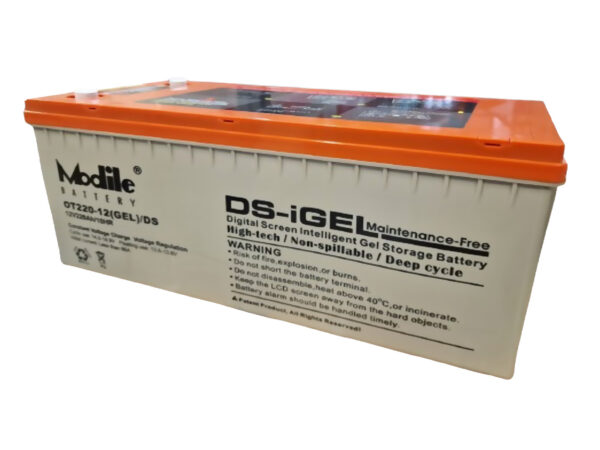 Η Modile Battery DS-iGEL OT12-220 είναι μια μπαταρία GEL κορυφαίας ποιότητας, σχεδιασμένη για τροχόσπιτα, UPS και φωτοβολταϊκά συστήματα. 🔋