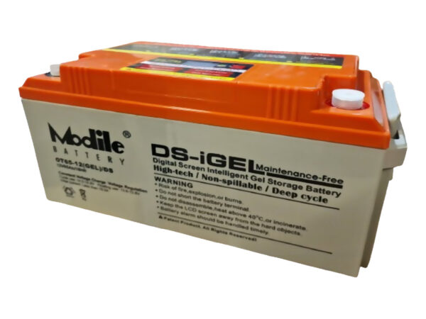 Η Modile Battery DS-iGEL OT12-65 είναι μια μπαταρία GEL ιδανική για σκάφη, UPS και ηλιακά συστήματα, με υψηλή αντοχή και σταθερή απόδοση. 🔋