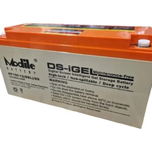 Η Modile Battery DS-iGEL OT12-150 είναι μια μπαταρία GEL κορυφαίας ποιότητας, σχεδιασμένη για τροχόσπιτα, UPS και φωτοβολταϊκά συστήματα. 🔋