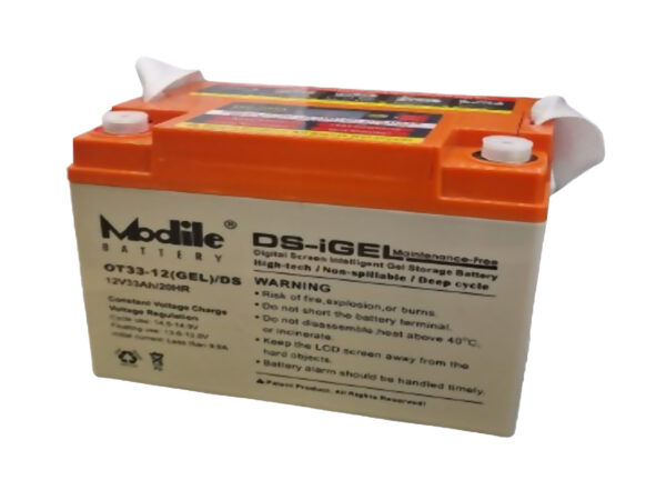 Η Modile DS-iGEL OT12-33 είναι μια μπαταρία GEL ιδανική για UPS, τροχόσπιτα και ανανεώσιμες πηγές ενέργειας, με αξιοπιστία και μεγάλη διάρκεια ζωής.