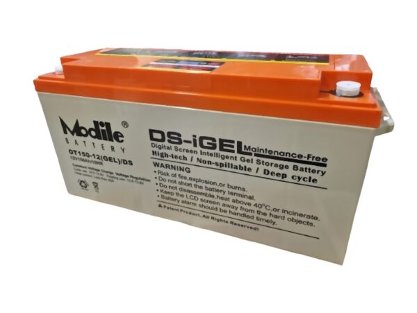 Η Modile Battery DS-iGEL OT12-150 είναι μια μπαταρία GEL κορυφαίας ποιότητας, σχεδιασμένη για τροχόσπιτα, UPS και φωτοβολταϊκά συστήματα. 🔋